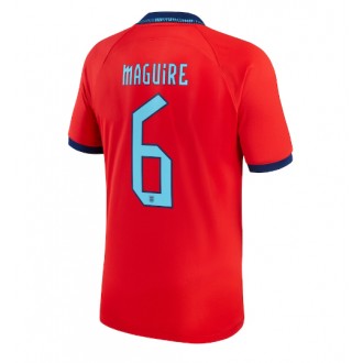 England Harry Maguire #6 Bortatröja VM 2022 Korta ärmar